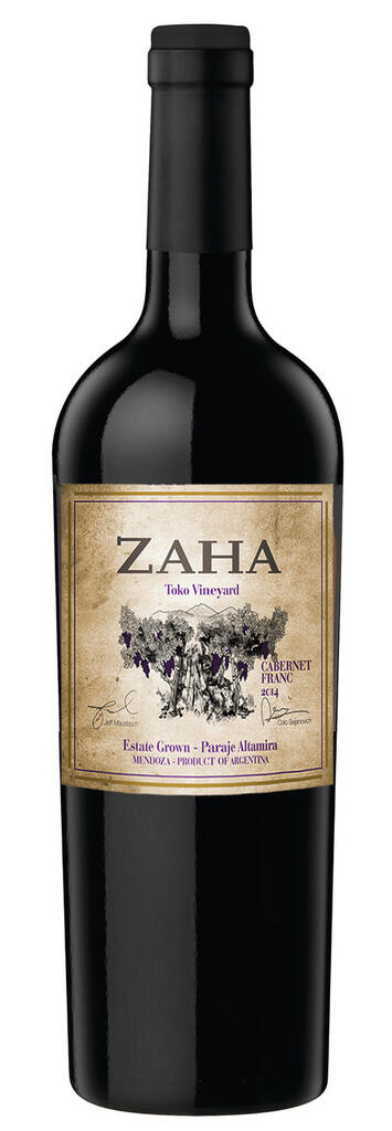 Bodega Teho Zaha Cabernet Franc Bottle Preview