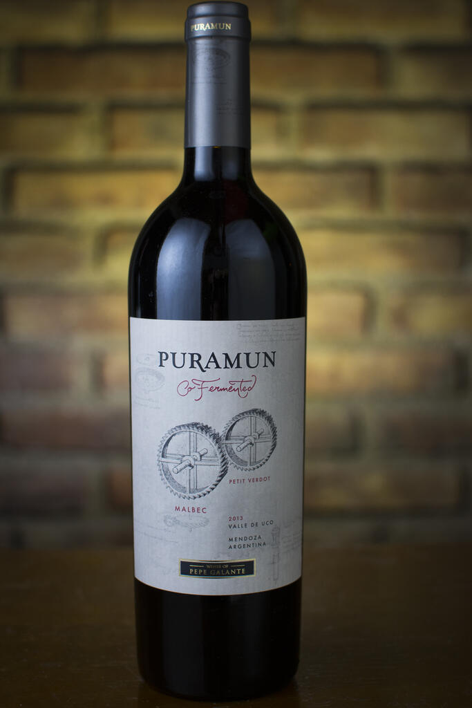 Puramun For this Puramun we hand picked Malbec and Petit Verdot grapes at the same time and Co-fermented them together as a single lot. With 12 month in french oak barrels Bottle Preview