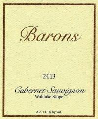 Barons Winery Cabernet Sauvignon, Rosebud Vineyard - Wine Club Bottle Preview