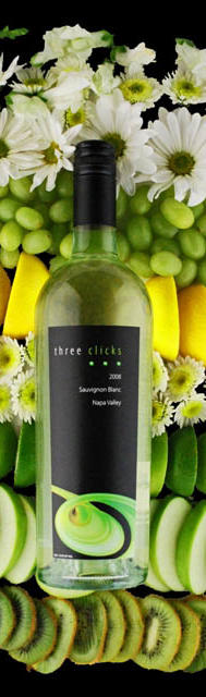 Three Clicks Wines Sauvignon Blanc Bottle Preview