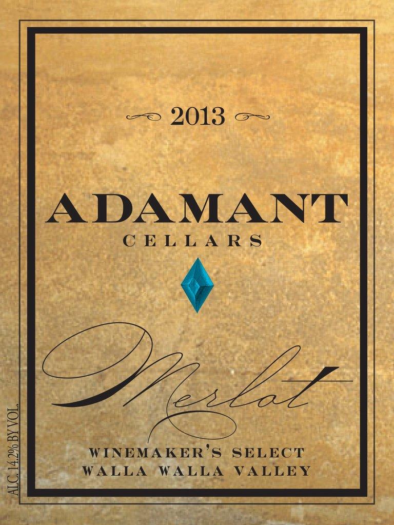Adamant Cellars Winemaker’s Select Merlot Bottle Preview