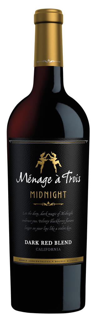 Ménage à Trois Wines Ménage à Trois Midnight Dark Red Blend Bottle Preview