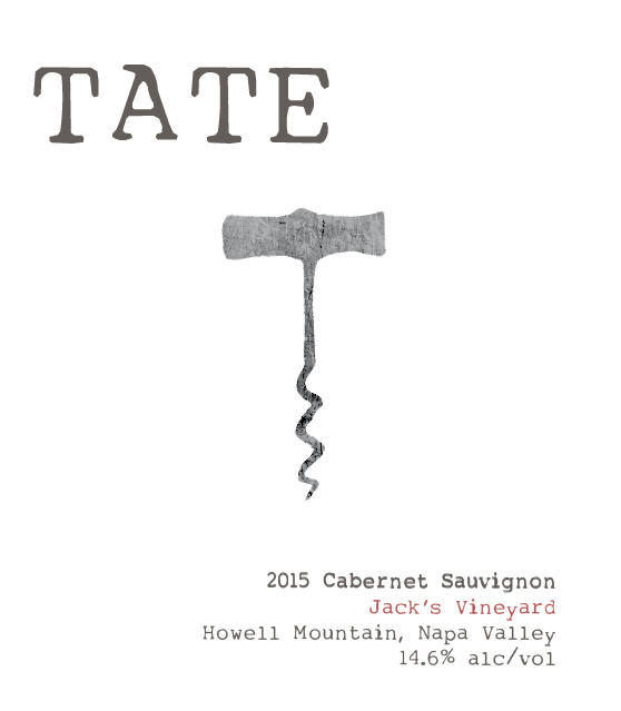 Tate Wines HOWELL MOUNTAIN CABERNET SAUVIGNON Bottle Preview
