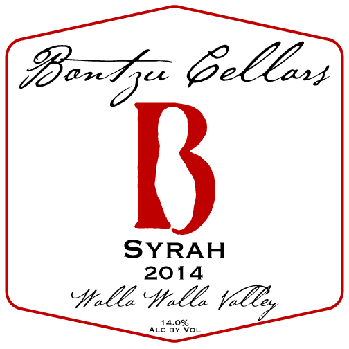 Bontzu Cellars Syrah Bottle Preview