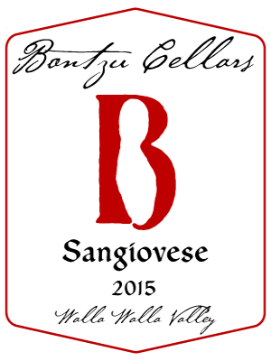 Bontzu Cellars Sangiovese Bottle Preview