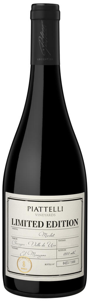 Piattelli Vineyards - Mendoza Limited Edition Merlot Bottle Preview