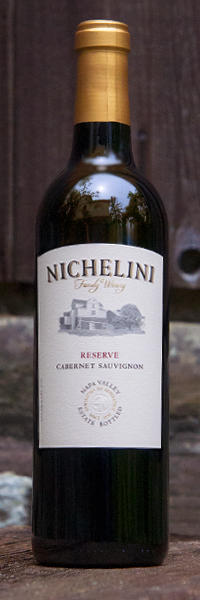 Nichelini Family Winery Reserve Cabernet Sauvignon Bottle Preview