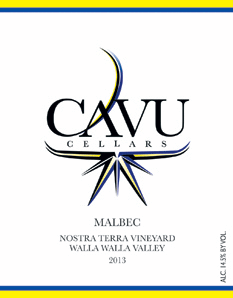 CAVU Cellars Malbec Bottle Preview