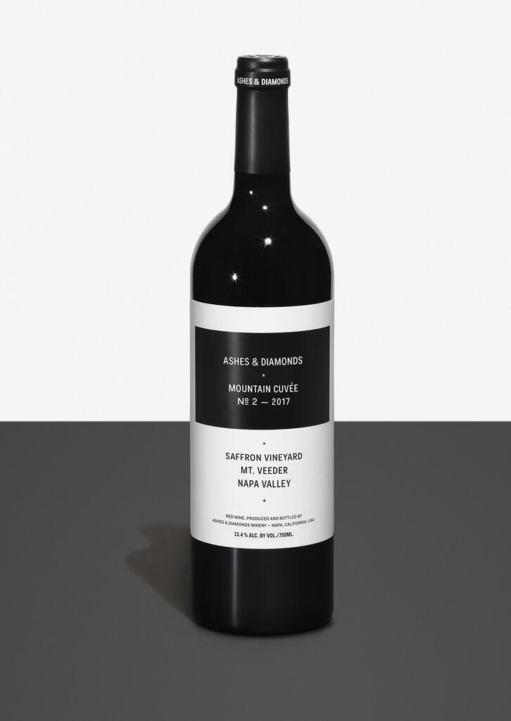 Ashes & Diamonds SAFFRON VINEYARD MOUNTAIN CUVÉE №2 — 2017 Bottle Preview