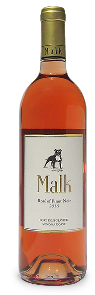 Malk Family Vineyards Rosé of Pinot Noir Bottle Preview