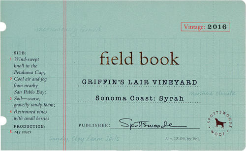 Spottswoode Estate Vineyard & Winery Field Book Syrah Bottle Preview