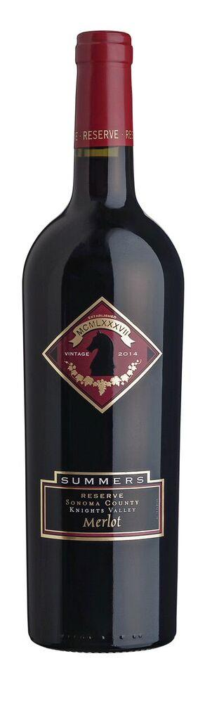 Summers Estate Wines Summers Knights Valley Reserve Merlot Bottle Preview
