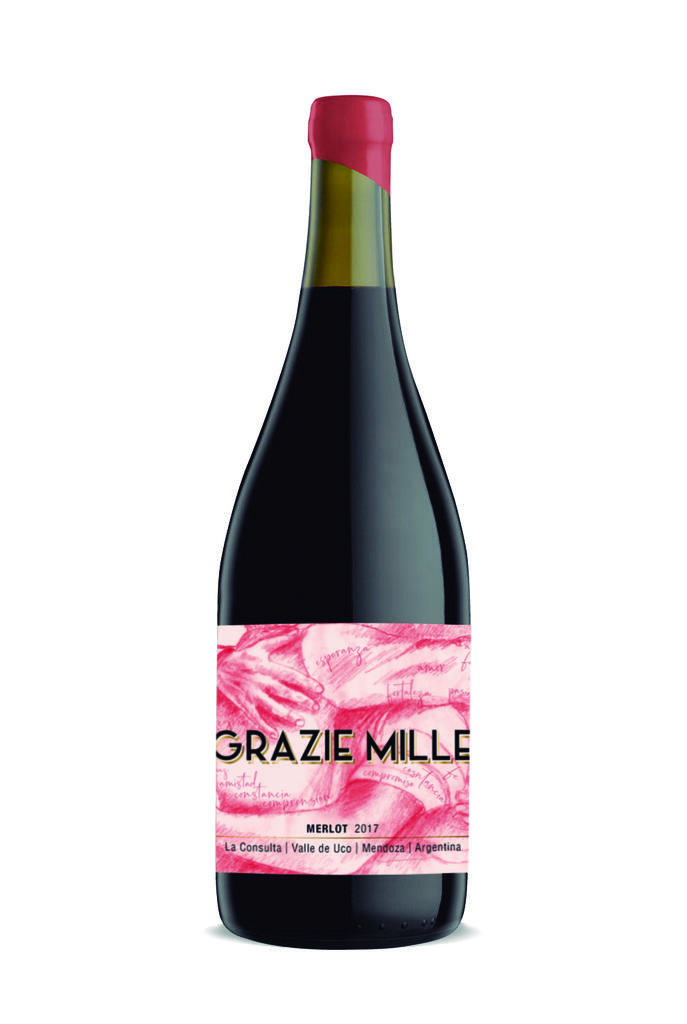Grazie Mille - Design Wines Linea Design - Merlot Bottle Preview