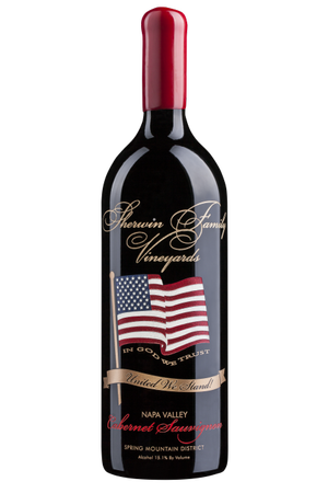 Sherwin Family Vineyards Commemorative Etched American Flag Bottle Bottle Preview