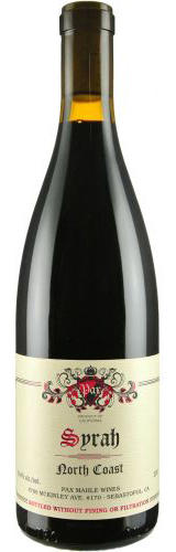 Pax Mahle Wines North Coast Syrah Bottle Preview
