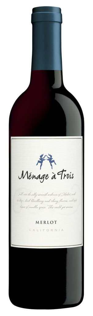 Ménage à Trois Wines Ménage à Trois Merlot Bottle Preview
