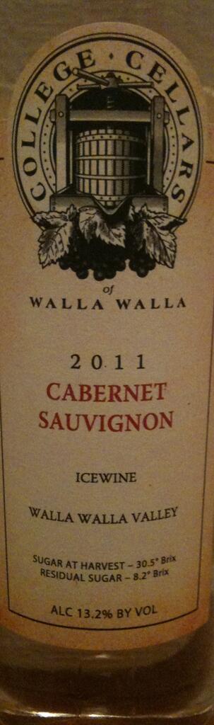 College Cellars of Walla Walla Ice Wine Bottle Preview
