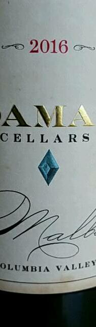 Adamant Cellars Malbec Bottle Preview