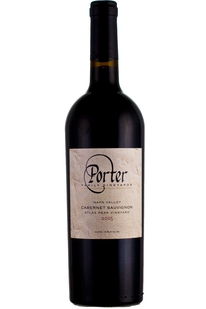 Porter Family Vineyards Atlas Peak Cabernet Sauvignon Bottle Preview