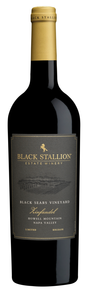 Black Stallion Estate Winery LIMITED RELEASE BLACK SEARS HOWELL MOUNTAIN ZINFANDEL Bottle Preview