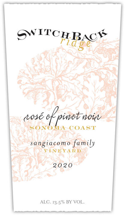 Switchback Ridge Rose of Pinot Noir, Sangiacomo Family Vineyard Bottle Preview