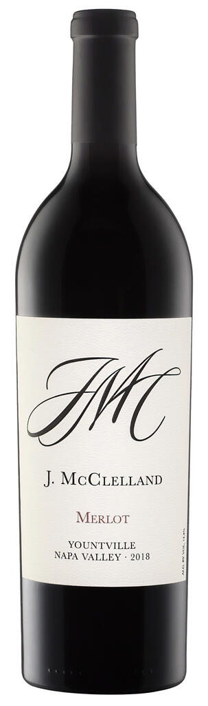 J. McClelland Cellars J.McClelland Cellars 2018 Yountville Merlot Bottle Preview