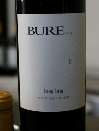 BURE Family Wines Nuit Blanche Sauvignon Blanc Bottle Preview