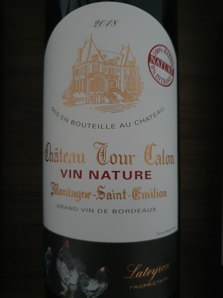 Château Tour Calon Château Tour Calon VIN METHODE NATURE Bottle Preview