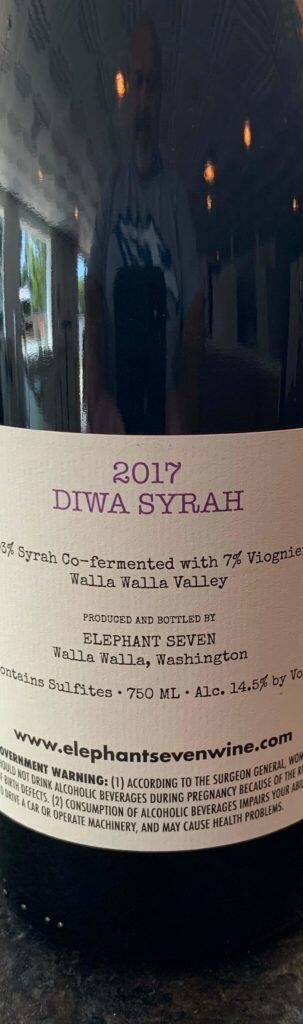 Elephant Seven Diwa Syrah Bottle Preview