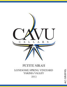 CAVU Cellars Petite Sirah Bottle Preview