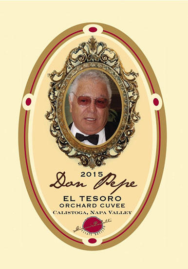 Paoletti Estates Winery Don Pepe. El Tesoro Orchard Cuvee Bottle Preview
