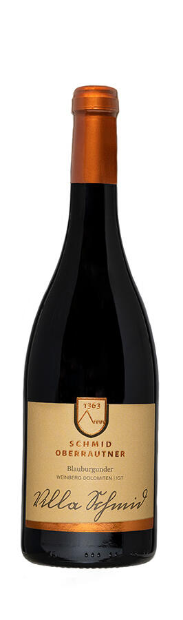 Weingut Tenuta Winery Schmid Oberrautner Pinot Noir Villa Schmid Bottle Preview