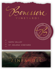 Benessere Vineyards Collins Holystone Zinfandel Bottle Preview