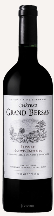 Château Grand Bersan Château Grand Bersan Bottle Preview