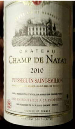Château Champ de Nayat Château Champ de Nayat Red Bottle Preview