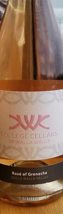 College Cellars of Walla Walla Rosé of Grenache Bottle Preview