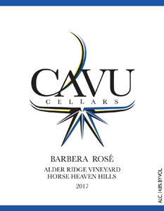 CAVU Cellars Barbera Rosé Bottle Preview