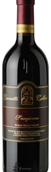 Leonetti Cellar Sangiovese Bottle Preview