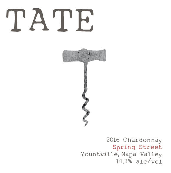 Tate Wines SPRING STREET CHARDONNAY Bottle Preview