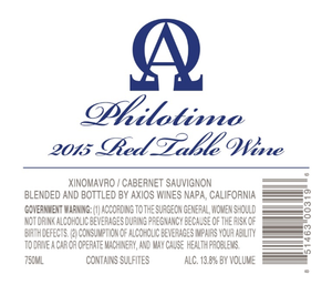 Axios Wine PHILOTIMO Bottle Preview