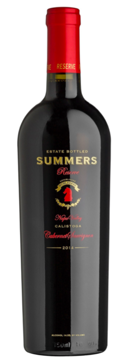 Summers Estate Wines Calistoga Napa Valley Reserve Cabernet Sauvignon Bottle Preview
