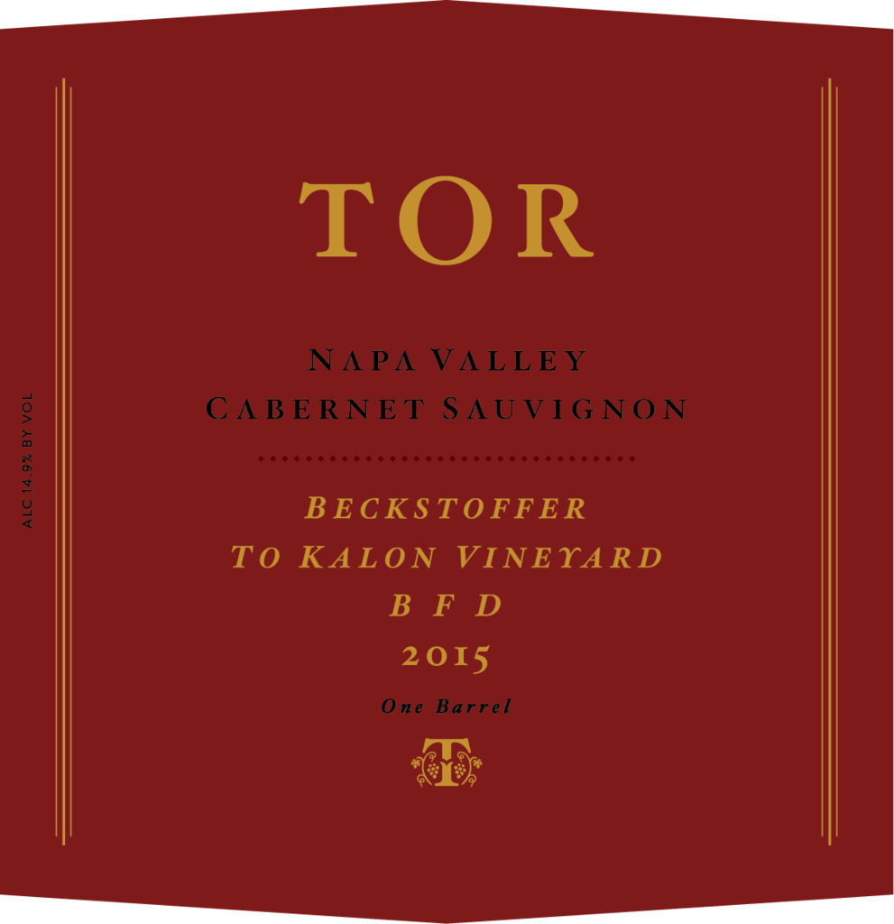 TOR Wines BFD To Kalon Bottle Preview