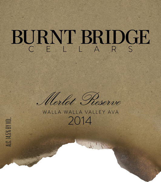 Burnt Bridge Cellars Merlot Reserve Bottle Preview