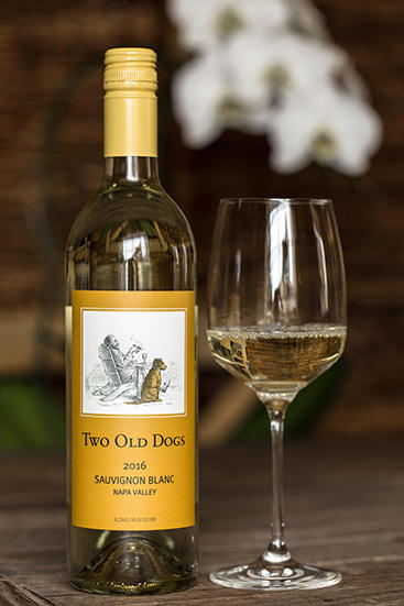 Herb Lamb Vineyards Two Old Dogs Sauvignon Blanc Bottle Preview