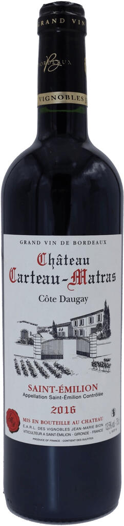 Château Carteau Matras Château Carteau Matras Bottle Preview