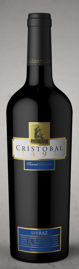 Bodega Don Cristobal Cristobal 1492 Barrel Selection Shiraz Bottle Preview
