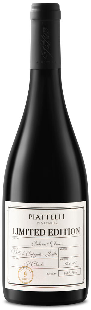 Piattelli Vineyards - Salta Limited Edition Cabernet Franc Bottle Preview