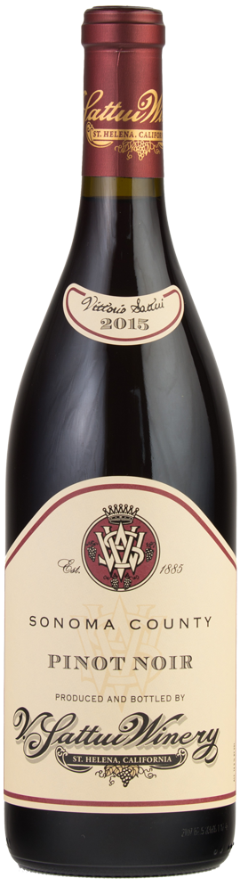 V. Sattui Winery Sonoma County Pinot Noir Bottle Preview
