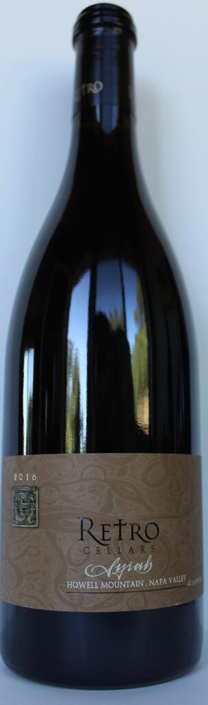 Retro Cellars Syrah Bottle Preview