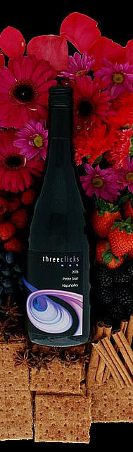 Three Clicks Wines Petite Sirah Bottle Preview